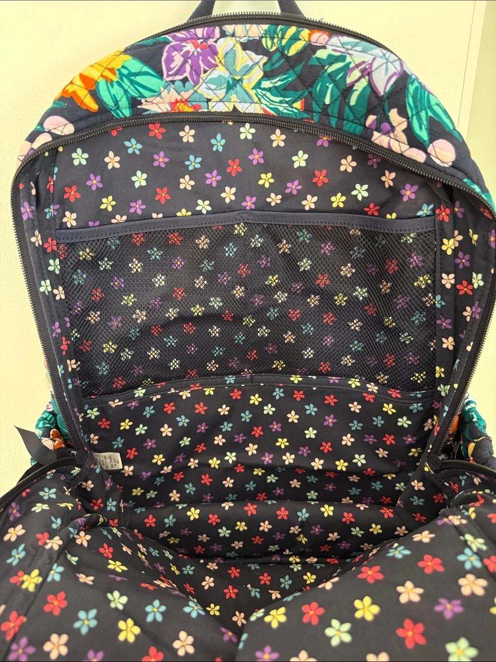 Vera Bradley Floral Quilted Backpack in Multi-Color